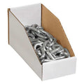 Storage Bin, White, 4-1/2 in H, 4 in W, 9 in L, 50 PK