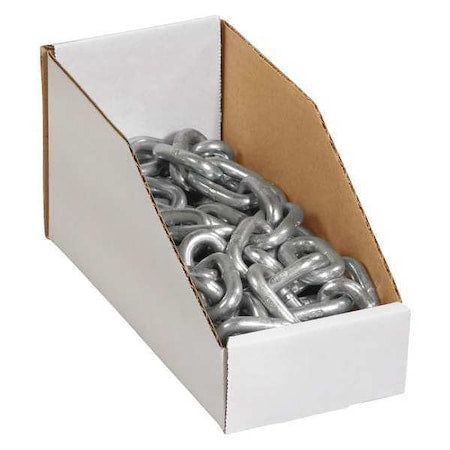 Storage Bin, White, 4-1/2 in H, 4 in W, 9 in L, 50 PK