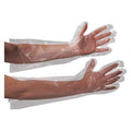 Disposable Gloves, 1.00 mil Palm, Polyethylene, Universal, 100 PK, Clear