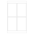 Tape Logic Laser Labels, Rectangle, 4" x 6", White, PK400