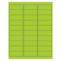 Tape Logic Rectangle Laser Labels, 2 5/8" x 1", Fluorescent Green, PK3000