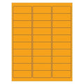 Tape Logic Rectangle Laser Labels, 2 5/8" x 1", Fluorescent Orange, PK3000