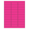 Tape Logic Rectangle Laser Labels, 2 5/8" x 1", Fluorescent Pink, PK3000