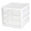 Clearview 3 Drawer Unit, White