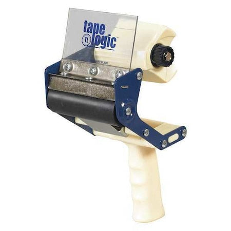 Tape Logic Heavy-Duty Carton Sealing Tape Dispenser, 4", Blue/White, 1/Each