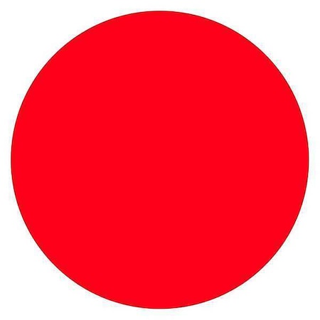 Tape Logic Inventory Circle Labels, 2", Fluorescent Red, 500/Roll