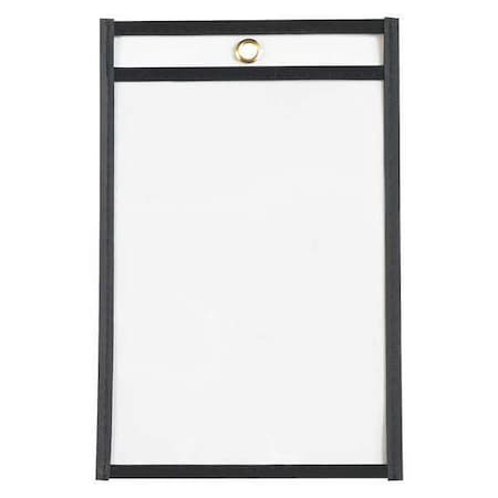 Stitched Job Ticket Holders, 5" x 8", Black, PK25