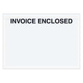 Tape Logic "Invoice Enclosed" Envelopes, Clear Face, 7" x 5", Clear, PK1000