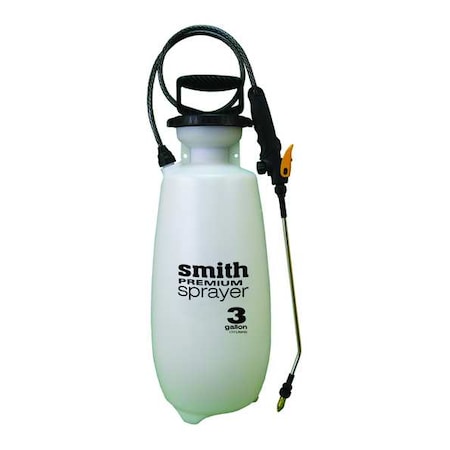 3 gal Handheld Sprayer, Poly, 36 in L Hose, 18 in L Wand, Cone Nozzle Spray Pattern, 40 psi Max