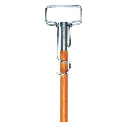 60" Clamp On Mop and Broom Handles, 1.13" Dia, Natural, Wood