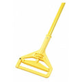 60 in Slide-On Mop Handle, 1 in Dia, Yellow, Vinyl-Covered Aluminum