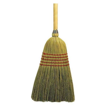 17.5 in Sweep Face Brooms, 38" L Handle