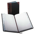 Black and Red Record Book, 14-1/8"" x 8-5/8"", 500 Pg