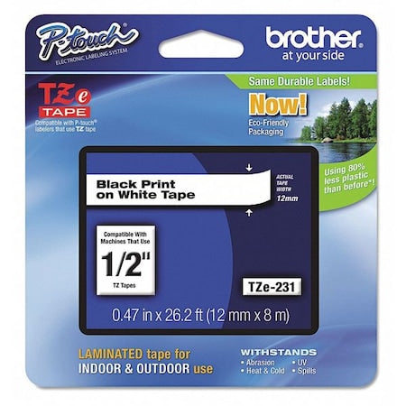 Label/Ribbon Cartridge, White, 15/32 in W