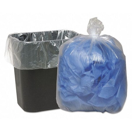 16 gal Trash Bags, 24 in x 33 in, Medium-Duty, 0.6 mil, Clear