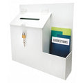 Suggestion Box, Wht, 13"" H, 13 3/4"" W