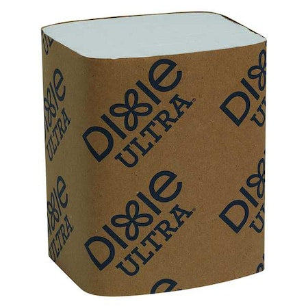 Disposable Dispenser Napkin, 5 in x 6 1/2 in Folded Size, Paper, White, 6000 PK