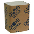 Disposable Dispenser Napkin, 5 in x 6 1/2 in Folded Size, Paper, Brown, 6000 PK