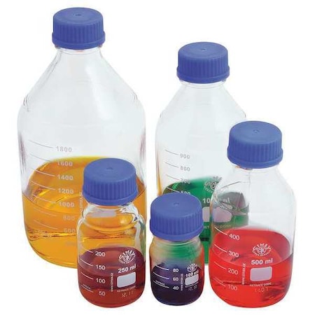 Media Bottle, Boro Glass, 175mm H, PK10