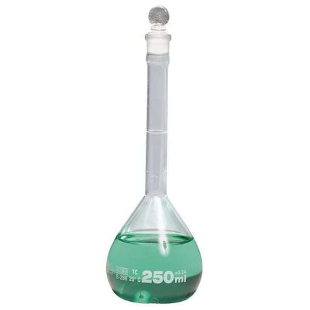 VolumetricFlask, w/Stopper, 200 mL, PK12