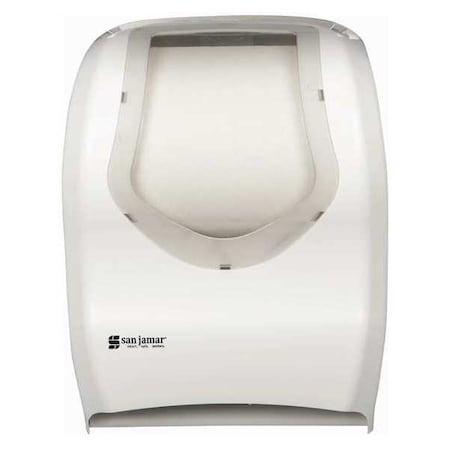16 1/2 x 9 3/4 x 12 iQ Sensor Towel Dispenser, White/Clear
