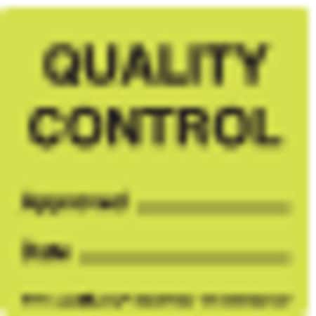 Quality Control Approvd Date, Label, Pk500
