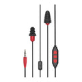 Protector Plus Reusable Ear Plugs, Flanged Shape, 26 dB, Black/Red, 1 PR