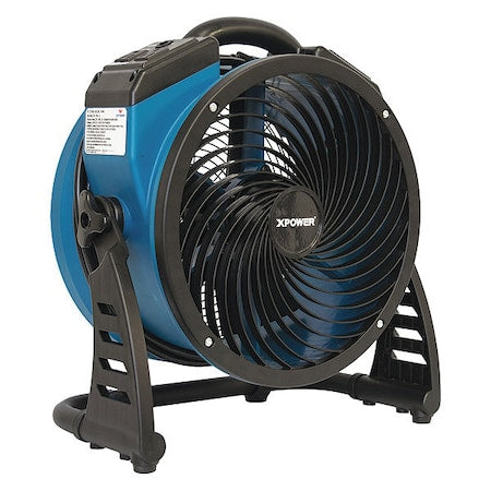 XPOWER P-26AR 4 Speed 13" Ventilation Commercial Fan, Blower, Fan with Built-in Power Outlets