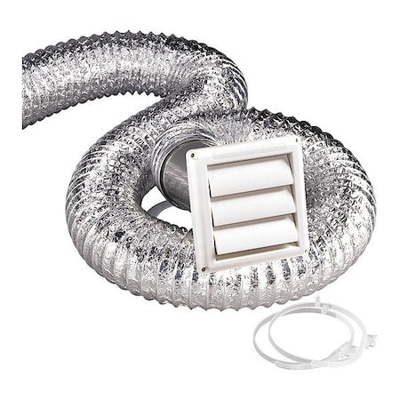 Dryer Vent Kit, 8", White