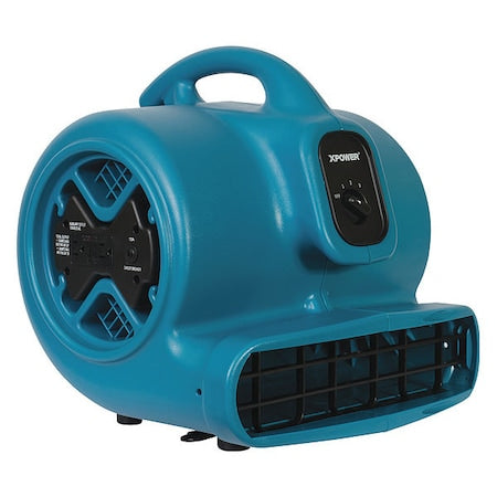 Air Mover W/ GFCI Power Outlets for Daisy Chain, 1/3 HP, 2400 CFM, 3.8 Amps, 4 Positions, 3 Speeds