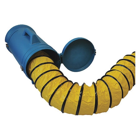Ventilation Duct Hose Carrier for X-8, 8 in x 25 ft L, Polyester