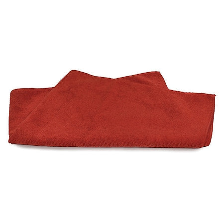 Microfbr Car/Hand Towel, Red, 16"x27", PK12