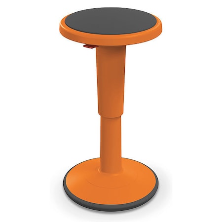 Grow Stool, Height Adjustable, Shrt, Orange