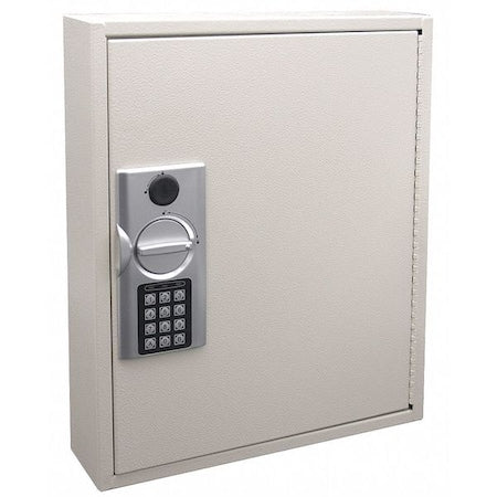 Key Cabinet, Steel, Beige, 60 Key Capacity