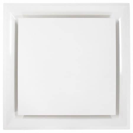 6 in Square Square Plaque Diffuser, White