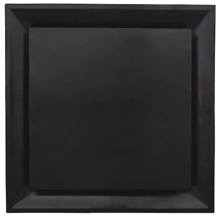 8 in Square Square Plaque Diffuser, Black