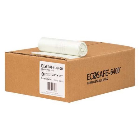 13 gal Trash Bags, 24 in x 32 in, Heavy-Duty, 0.6 mil, Green