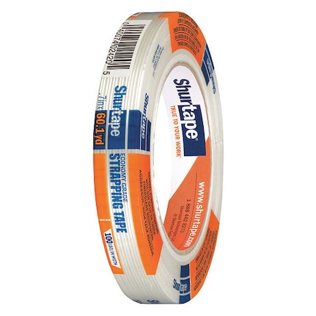 Packaging Tape, 55m L, Clear, 4-47/64" dia.