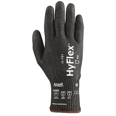 Cut-Resistant Coated Gloves, Cut Level A4 , Polyurethane , Smooth , 6 1 PR