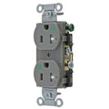 Straight Blade Receptacle, 5-20R, 20 A, 125V AC, 2 Pole, 3 Wire, Flush Mount, Grounded