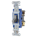 Wall Switch, 2 hp, Toggle, 15 A, Gray