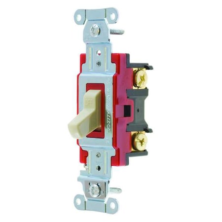 Wall Switch, 2 hp, Toggle, 20 A, Ivory