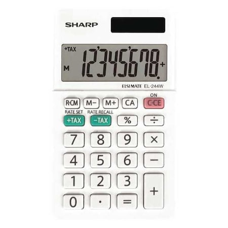 Pocket Calculator, LCD, 8 Display Digits