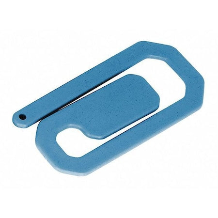 Detectable Paper Clip,L Size,Blue,PK30