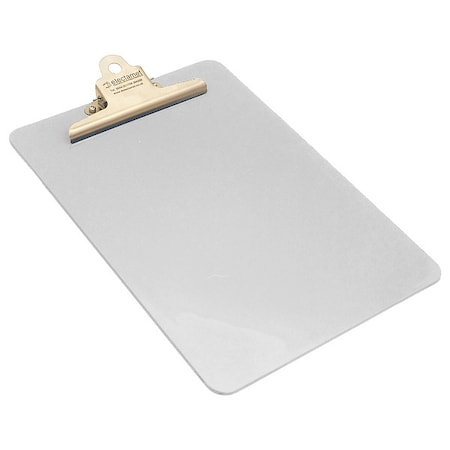 9" x 12-1/2" Metal Detectable Clipboard, White