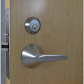 Door Lever Lockset, Mortise, Elect/Mech