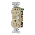 Straight Blade Receptacle, 5-20R, 20 A, 125V AC, 2 Pole, 3 Wire, Flush Mount, Grounded