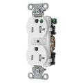Straight Blade Receptacle, 5-20R, 20 A, 125V AC, 2 Pole, 3 Wire, Flush Mount, Grounded