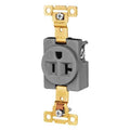 Straight Blade Receptacle, 5-20R, 20 A, 125V AC, 2 Pole, 3 Wire, Flush Mount, Grounded