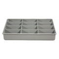 Compartment Drawer Insert with 12 compartments, Polypropylene, 2"" H x 13-3/8 in W